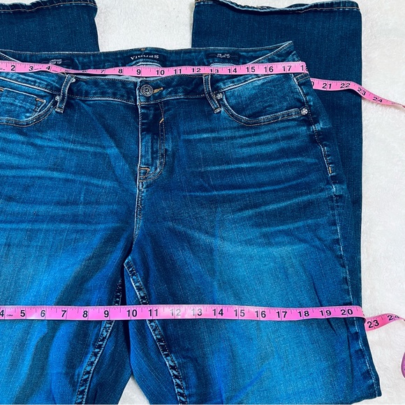 Vigoss women Dark blue bootcut straight classic fit jean style Jagger Sz 16S - Picture 14 of 15